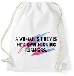 printfashion A woman's body - Sportzsák, Tornazsák - Fehér (8535713)