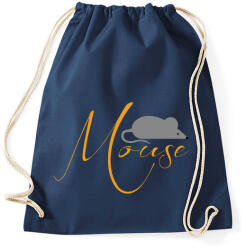 printfashion Egér - Sportzsák, Tornazsák - Sötétkék (13471616)