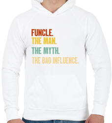 printfashion Bad influence - Férfi kapucnis pulóver - Fehér (2234450)