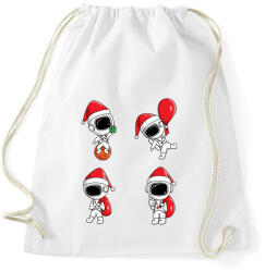 printfashion Űrhajós karácsonya - Sportzsák, Tornazsák - Fehér (5590300)