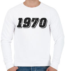 printfashion 1970 - Férfi pulóver - Fehér (6176203)