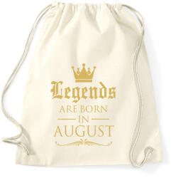 printfashion A legendák augusztusban születnek - Sportzsák, Tornazsák - Natúr (297774)