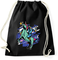 printfashion Ninja unikornis - Sportzsák, Tornazsák - Fekete (1494878)