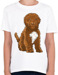 printfashion Cockapoo kutya - Gyerek póló - Fehér (8461963)
