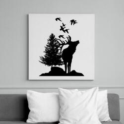 printfashion wild life - Vászonkép - Fehér (6633829)