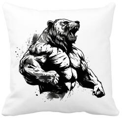 printfashion Gym bear - Párnahuzat, Díszpárnahuzat - Fehér (16176199)