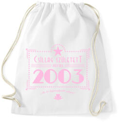 printfashion csillag-2003-pink - Sportzsák, Tornazsák - Fehér (555464)