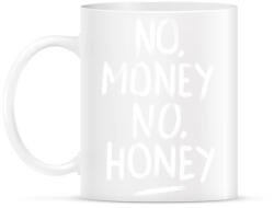 printfashion No Money No Honey - fehér - Bögre - Fehér (787346)