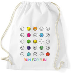 printfashion Run for fun - Sportzsák, Tornazsák - Fehér (6294161)