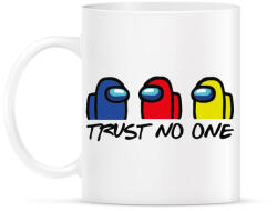 printfashion Among us trust no one - ne bízz senkiben - Bögre - Fehér (4121609)