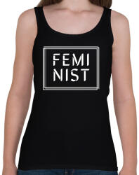 printfashion Feminist (white) - Női atléta - Fekete (8532730)