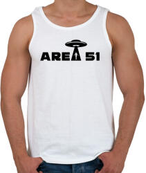 printfashion Area 51 - Férfi atléta - Fehér (1642717)