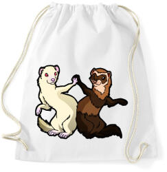 printfashion Vadas és albínó görénypáros - Sportzsák, Tornazsák - Fehér (4824648)