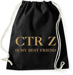 printfashion CTR+Z is my best friend - Sportzsák, Tornazsák - Fekete (7254467)