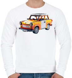 printfashion LEGO Trabant - Retro autó - Férfi pulóver - Fehér (15533066)