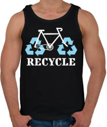 printfashion Recycle - Férfi atléta - Fekete (7429743)