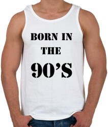 printfashion 90-ben született - Férfi atléta - Fehér (294401)