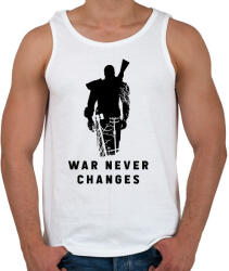 printfashion War Never Changes - Fallout - Fekete - Férfi atléta - Fehér (1577600)