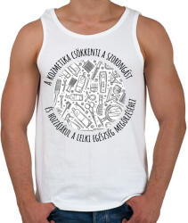 printfashion A kozmetika csökkenti a szorongást - Férfi atléta - Fehér (6553532)