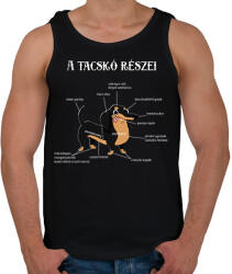 printfashion A tacskó részei - Férfi atléta - Fekete (14383447)