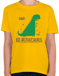 printfashion Big brothersaurus - Gyerek póló - Sárga (14066075)
