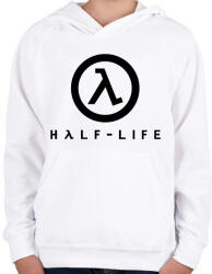 printfashion Half-Life logo - Gyerek kapucnis pulóver - Fehér (2412498)