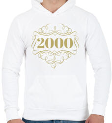 printfashion 2000 - Férfi kapucnis pulóver - Fehér (4460929)