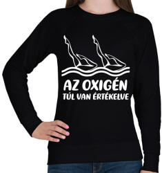 printfashion Oxigén - Női pulóver - Fekete (15909233)