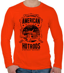 printfashion Amerikai Hotrods - Férfi hosszú ujjú póló - Narancs (141880)