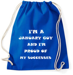 printfashion Januári vagyok és büszke vagyok a sikereimre - Sportzsák, Tornazsák - Bright royal (1368923)