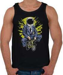 printfashion Űrbiciklis - Férfi atléta - Fekete (1203835)
