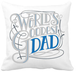 printfashion Coolest dad - a leglazább apa - Párnahuzat, Díszpárnahuzat - Fehér (4630442)