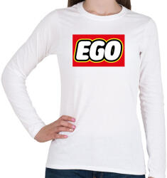printfashion Ego - Lego - Női hosszú ujjú póló - Fehér (7328175)