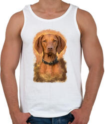 printfashion Magyar vizsla - Férfi atléta - Fehér (1216477)