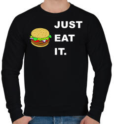 printfashion just eat it - Férfi pulóver - Fekete (1569872)