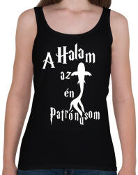 printfashion A Halam az én Patrónusom - Női atléta - Fekete (16502177)