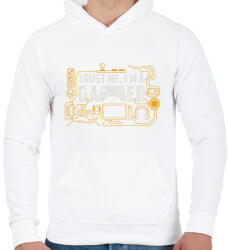 printfashion Gamer - Férfi kapucnis pulóver - Fehér (13189261)