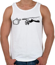 printfashion A gépek teremtése - Férfi atléta - Fehér (4741537)
