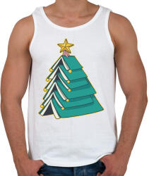 printfashion Könyv karácsonyfa - Férfi atléta - Fehér (5542619)