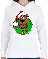printfashion Scooby Xmas - Női kapucnis pulóver - Fehér (2044749)