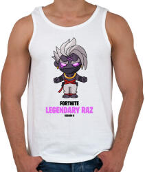 printfashion Legendary Raz - Fortnite Season 6 - Férfi atléta - Fehér (5357392)