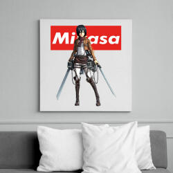 printfashion Mikasa Ackerman - Vászonkép - Fehér (6638174)