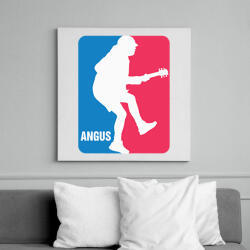 printfashion ACDC Angus - Vászonkép - Fehér (6633338)