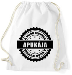 printfashion Világ legjobb apukája - Sportzsák, Tornazsák - Fehér (1642454)