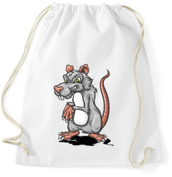 printfashion patkány - Sportzsák, Tornazsák - Fehér (15301102)