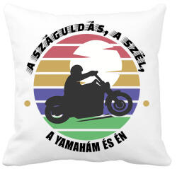 printfashion A száguldás, a szél - Yamaha - Párnahuzat, Díszpárnahuzat - Fehér (7207121)