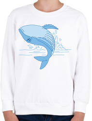 printfashion Bálna - Gyerek pulóver - Fehér (13388012)