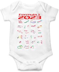 printfashion Formula 1 2023 - Baba Body - Fehér (11759606)