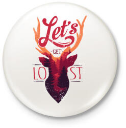 printfashion Vesszünk el - Kitűző, hűtőmágnes - Fehér (3074867)