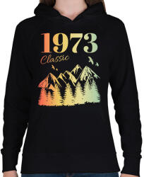 printfashion 1973 - Női kapucnis pulóver - Fekete (12712221)